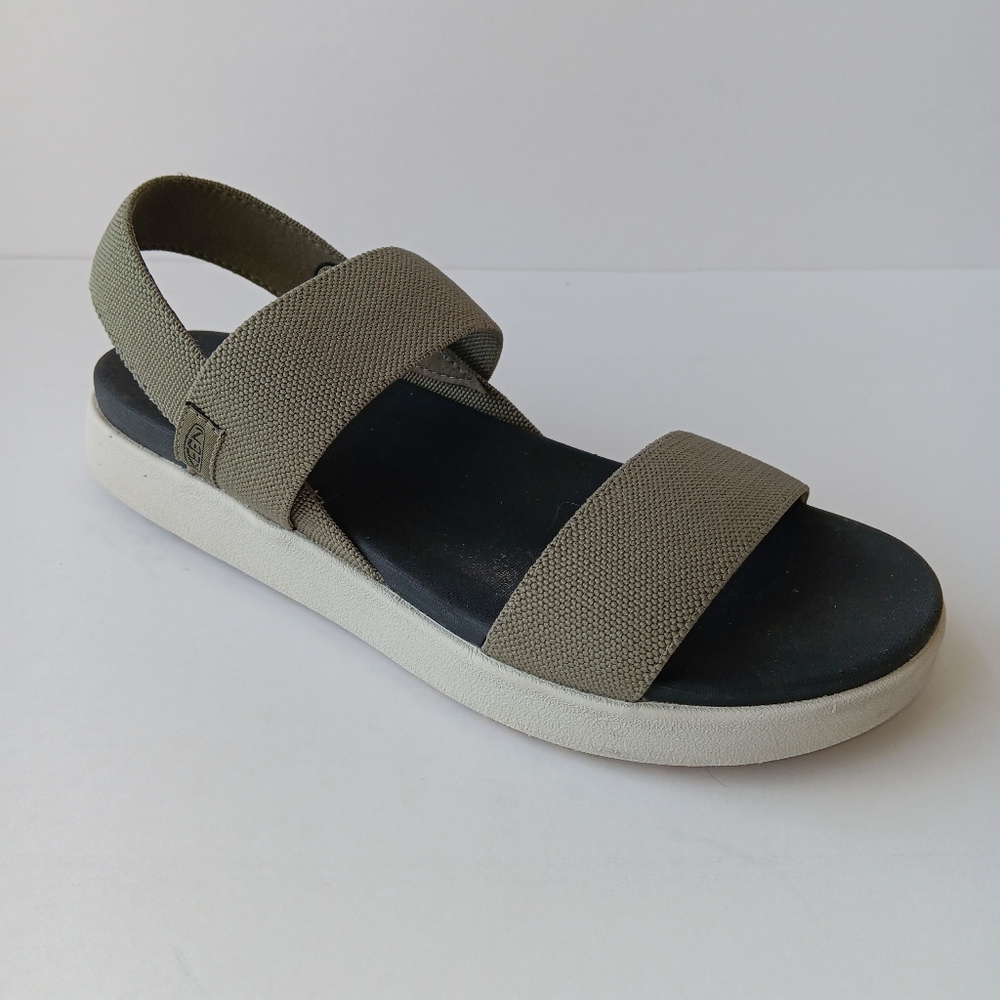 Keen Elle Backstrap Sandals Olive Green Platform Size 11 Women